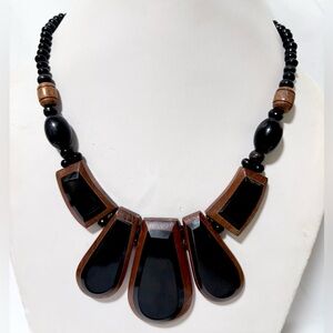 Wooden Statement Necklace